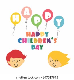 Children's Day Vector Illustration. Suitable for poster, banner, campaign, and greeting card