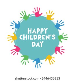 Children's Day vector. Universal children's day. Happy children's day.