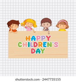 Children's Day vector. Universal children's day. Happy children's day.