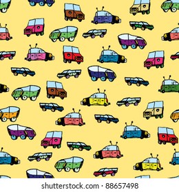 Doodle Cartoon Car Icon Set Stock Vector (Royalty Free) 80969164 ...