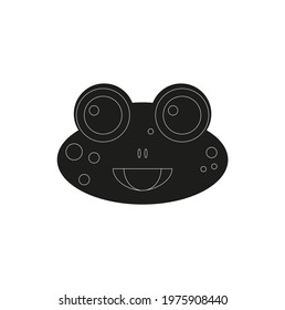 children's drawing of a cute frog baby