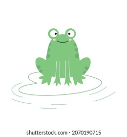 children's drawing frog animal illustration cute