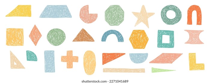 Dibujo infantil. Establecer con formas geométricas