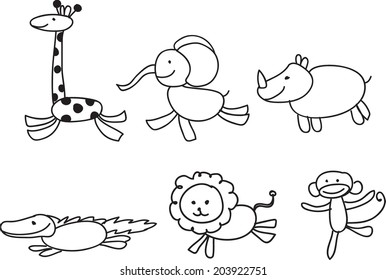 Children's drawings of animals