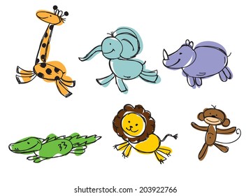 Children's drawings of animals