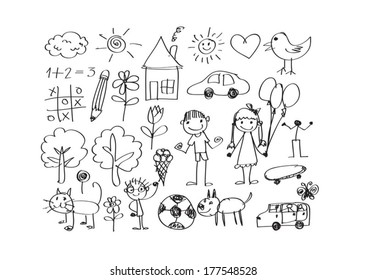 Children's drawings idea design