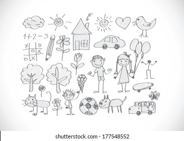 Children's drawings idea design