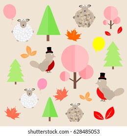 children's drawings,vector illustration