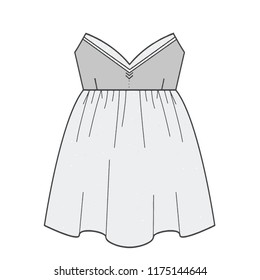  children's dress made in vectorr