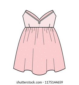  children's dress made in vectorr