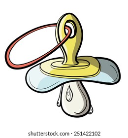 Children's dummy. Dummy cartoon. ?olor image.