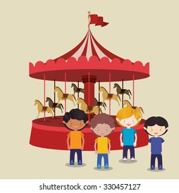 Children's entertainment design, vector illustration eps10 graphic 