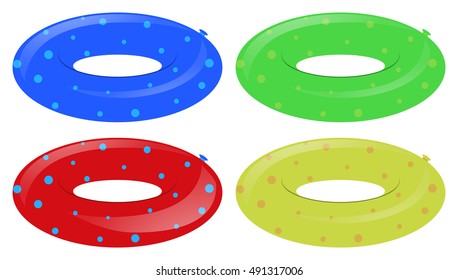 Children's floating rings for pool