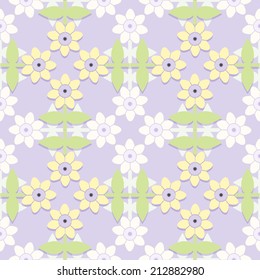 Children's floral seamless pattern. Vector illustration.