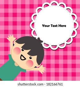Children's frame. Vector illustration