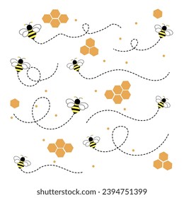 children's game bees png, bees and honeycombs