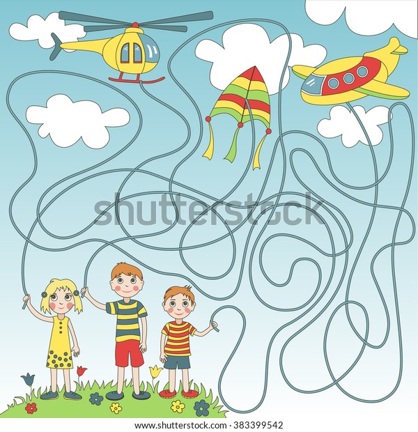 Printable Sky Maze For Kids