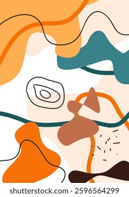 Children's hand drawn background for cover, social media and poster