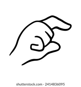 Children's hand gestures in doodle style isolated. Hand drawn human hands expressing various signs and symbols with fingers 