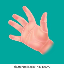 Children's hand vector illustration