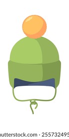 Children's hat with bubo vector illustration