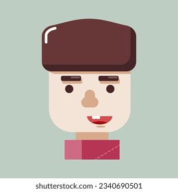 Ilustración infantil en diseño plano y estilo sencillo