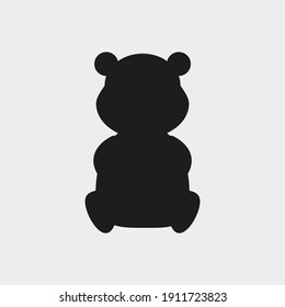 children's illustration of polar bear on white background
