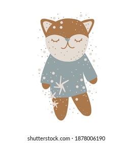 Children's illustration. soap animals for printing on a poster, sticker or other design in the interior. vector