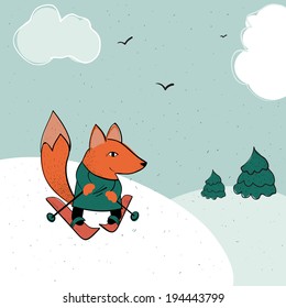 children's illustration in the style of hand-made graphics 