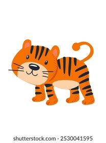 Children's illustration of a tiger