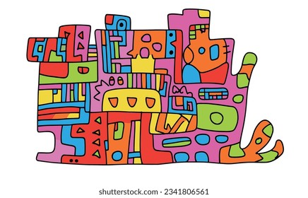 Children's Illustrations and Marker Pen Art Creativity