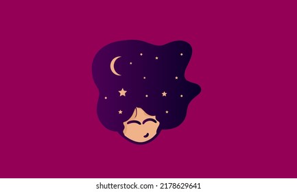 abstrakter Design-Vektorgrafik der Kindervorstellungsgalaxie