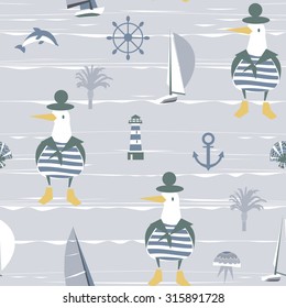 children's Marine vector background