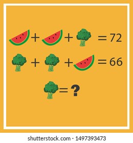 
Children's Math Problem. Vector. EPS 10