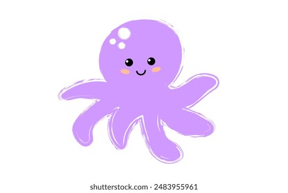 children's octopus vector illustration
 art