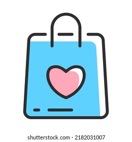 children's package line icon. Vector illustration concept