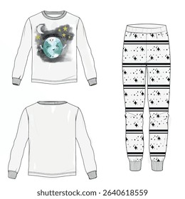 children's pajama set design. fashion patterns and more