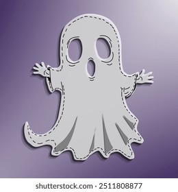 Children's paper
cut ghost mask