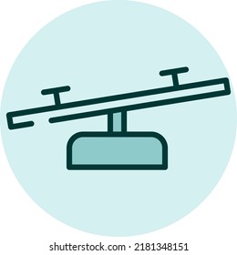 Childrens park, illustration, vector on a white background.