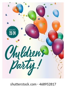 Childrens Party Lettering and Balloons