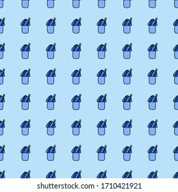 Children's pattern for boys from blue houses.