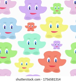 Children's pattern with cute fairy creatures for children's clothing, posters, banners, shirts. Creative vector children's background. Vector image with a cartoon character.