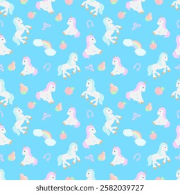 children's pattern with the image of a pony