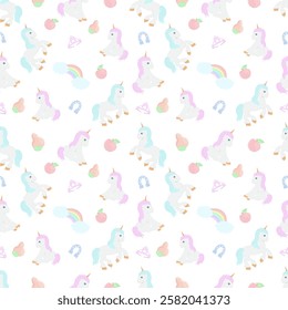 children's pattern with the image of a pony