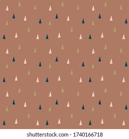 Children's pattern in the Scandinavian style, in autumn colors, for printing on fabrics, products, objects