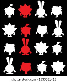 
Children`s pattern  of Smeshariki cartoon