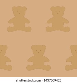 Children's pattern with teddy bears