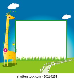 Children's photo framework(13). Vector illustration.
