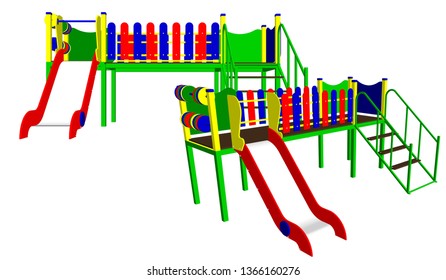 Children's playground vector