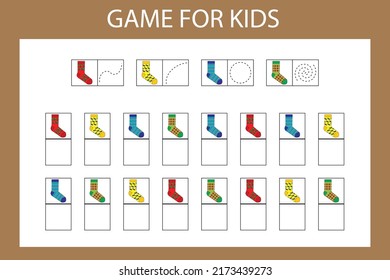 children's preschool task. Write down the symbols according to the pattern of the clothes
